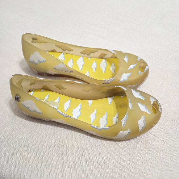 Mini Melissa Yellow Cloud Shoes kids 1 - Picture 2 of 4